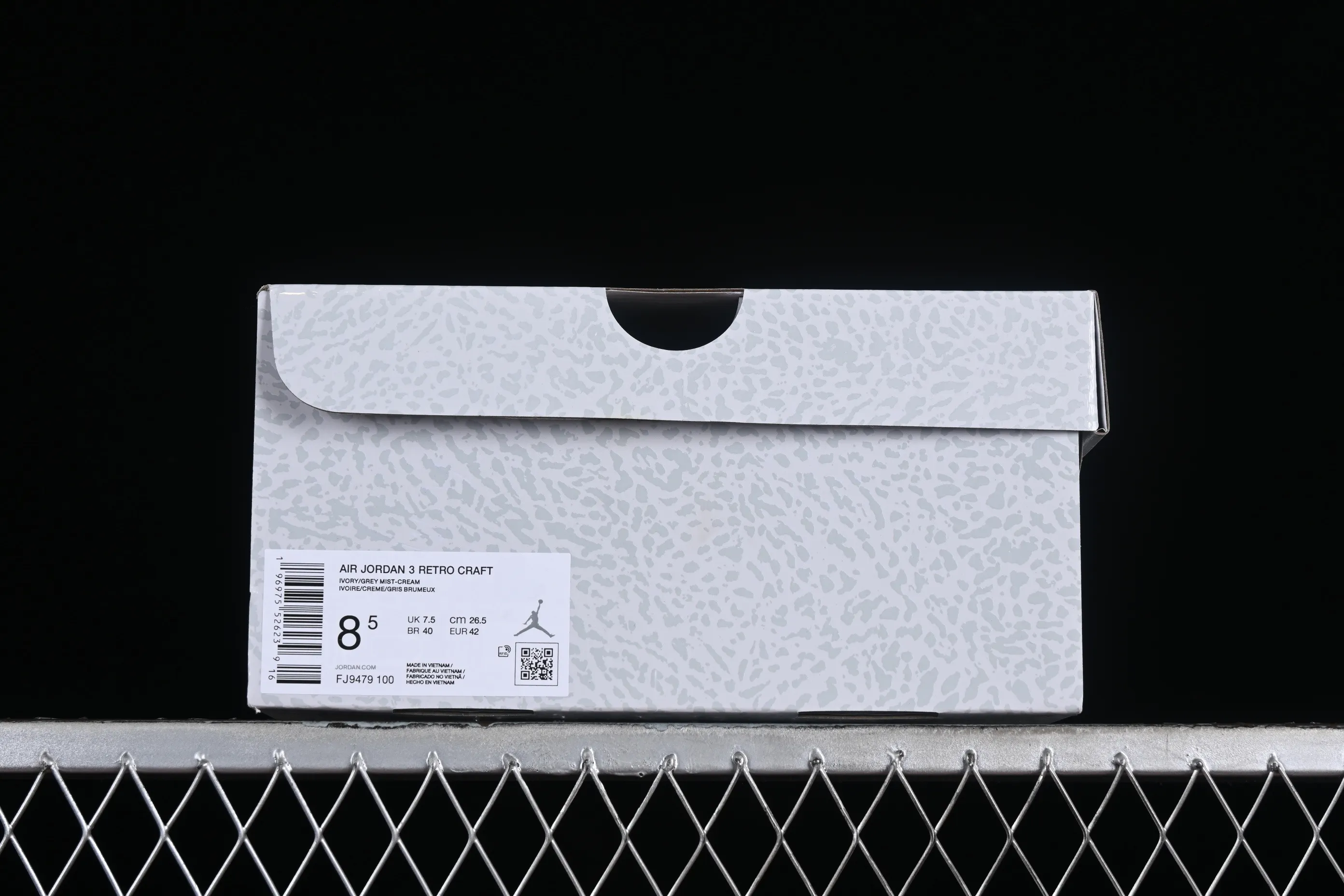 All categories Air Jordan Jordan series basketball shoes Air Jordan 3 foreign trade version Air Jordan 3 "Craft Ivory" AJ3 Joe 3 ivory white full head layer FJ9479-100